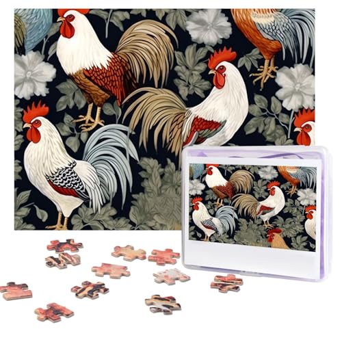 Puzzles, 500 Teile (51,8 x 38,1 cm), personalisiertes Puzzle-Muster, herausforderndes Fotopuzzle mit Aufbewahrungstasche, Bilderpuzzle für Erwachsene, Familie von QVUEagriSJ