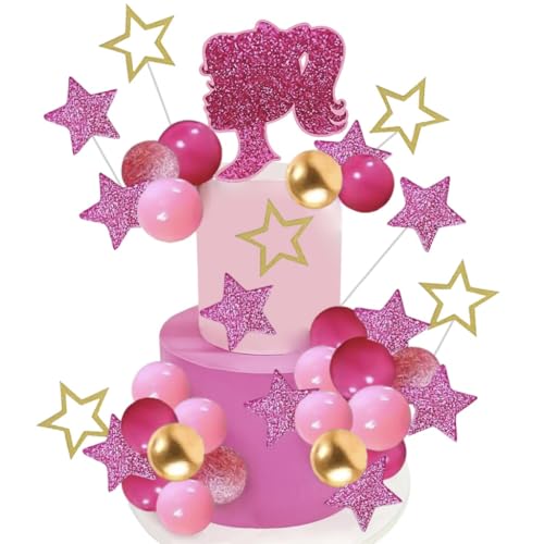 36PCS RosaTortendeko Mädchen,Princess Geburtstag Deko Ornamente, Happy Birthday Tortendeko Geburtstag,Cake Topper Geburtstag Küchendeko 36PCS RosaTortendeko Mädchen,Princess Geburtstag Deko Ornamente, Happy Birthday Tortendeko Geburtstag,Cake Topper Geburtstag Küchendeko von QWEPU