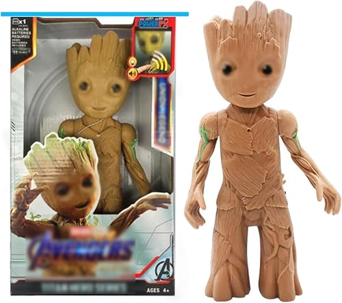 Groot, Mini Groot Action Figur aus dem Filmklassiker, 12 Zoll großes, Sammler Modell Spielzeug Geschenk für Kinder ab 4 Jahren von QWEPU