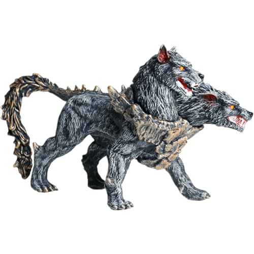 Höllenhund,Warcraft Goldener Ornamente, Zerberus golden blau Zerberus,Kindergeburtstagsgeschenke, Ornaments Ornaments-Action-Figur (16.3 * 9cm) von QWEPU