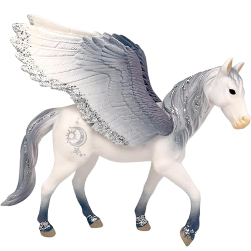 QWEPU Einhornornamente-Einhorn Meereseinhorn Familie,Einhorn Spielfigur Meereseinhorn,Westliche mythologische Einhorn Elfen Modell Ornamente,Kindergeburtstagsgeschenke(14 * 5.2 * 12.8cm) von QWEPU