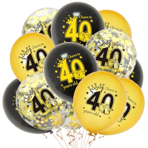 QWEPU Luftballons 40. Geburtstag, 12PCS Roségold, Happy Birthday Ballon, Geburtstagsdeko 40 QWEPU Luftballons 40. Geburtstag, 12PCS Roségold, Happy Birthday Ballon, Geburtstagsdeko 40 von QWEPU