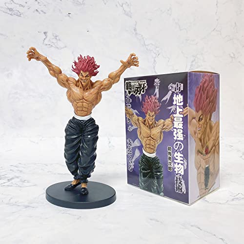 QWWZVQHJ Anime BAKI Jack Hanma Figur – 18 cm Jack Hanma Statue Modell Hanma Yujiro Figur Modell PVC handgefertigt Sammlerstück Schreibtischdekoration(Hanma Yujiro) von QWWZVQHJ