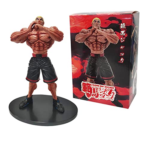 QWWZVQHJ Anime BAKI Jack Hanma Figur – 18 cm Jack Hanma Statue Modell Hanma Yujiro Figur Modell PVC handgefertigt Sammlerstück Schreibtischdekoration(Jack Hanma) von QWWZVQHJ