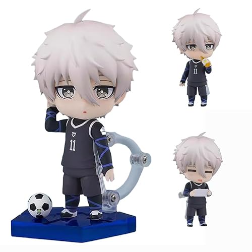 QWWZVQHJ Bule Lock Actionfigur Q Ver Seishiro Nagi Actionfigur Modell Clay Man, 10 cm große Anime-Figur, Statue, handgefertigte Sammlerstück-Desktop-Dekoration, Geschenke for Fans von QWWZVQHJ