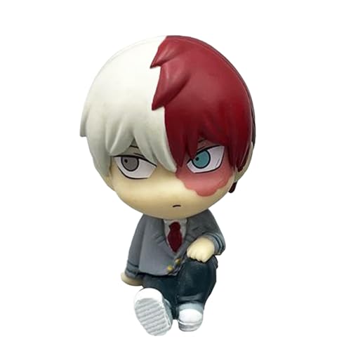 QWWZVQHJ MHA-Figur Todoroki Shouto Look Up-Figur, 6 cm große Anime-Actionfigur, Modellstatue, Kuchenaufsatz-Dekoration, handgefertigte Sammlergeschenke for Fans(Todoroki Shouto) von QWWZVQHJ