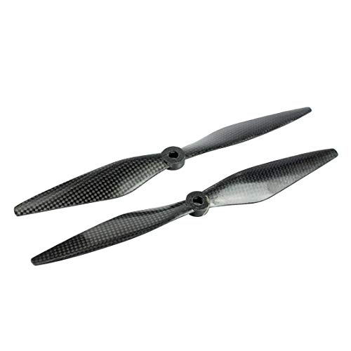 QWinOut 10x3.8 Carbon Fiber Propeller CW CCW 1038 Props for F450 F550 10inch 10" Drone Accessories (2pcs) von QWinOut