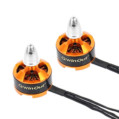 QWinOut 1806 2400KV CW CCW Brushless Motor for DIY 2-3S FPV Racing Drone 250 Mini Drone Multi-Rotor CC3D 260 330 RC Quadcopter (2 pcs CCW) von QWinOut