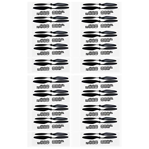 QWinOut 1Pair 10x4.5 1045 1045R CW CCW Propeller Plastic Props Black Compatible for DJI F450 500 F550 FPV Multi-Copter RC Quadcopter Drone (20 Pairs) von QWinOut