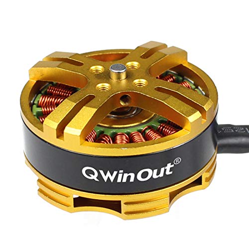 QWinOut 4108 580KV Multiaxial Brushless Motor 3-6S Multi Rotor Disc Brushless Motor Pull-2000g for RC DIY Quadcopters Multicopters Drone, Tarot FY690S 680PRO (1 Pcs) von QWinOut