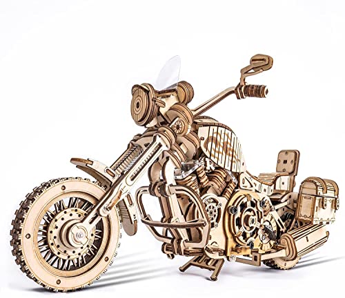 QXSJEDYCH 3D-Motorrad-Holzpuzzle for Erwachsene, Modellauto-Bausätze for Bauen, DIY-Holzhandwerkshobbys, passendes Geschenk for Teenager von QXSJEDYCH