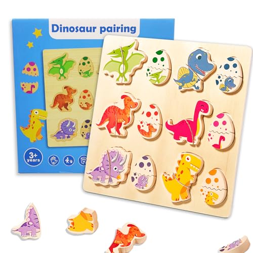 QYDKWK Holzpuzzle ab 2 3 Jahr | Baby Montessori Holzspielzeug Dinosaurier-Ei für 3 Jahre Mädchen und Jungen | Kleinkinder Greifpuzzle Motorikspielzeug Sortierspiel Geburztag Weihnacht Geschenk QYDKWK Holzpuzzle ab 2 3 Jahr | Baby Montessori Holzspielzeug Dinosaurier-Ei für 3 Jahre Mädchen und Jungen | Kleinkinder Greifpuzzle Motorikspielzeug Sortierspiel Geburztag Weihnacht Geschenk von QYDKWK