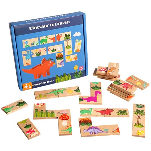 QYDKWK Montessori Spielzeug für Kinder Pädagogische Dinosaurier Puzzle Verbindungsspiel Gehirntraining Spiele Holzspielzeug Weihnachts-Geschenke ab 3 4 5 Jahre Jungen und Mädchen QYDKWK Montessori Spielzeug für Kinder Pädagogische Dinosaurier Puzzle Verbindungsspiel Gehirntraining Spiele Holzspielzeug Weihnachts-Geschenke ab 3 4 5 Jahre Jungen und Mädchen von QYDKWK