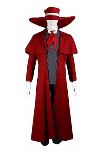 QYIFIRST Anime Herushingu Akado Dorakyura Outfits Fasching Cosplay Kostüm Rot Herren XL von QYIFIRST