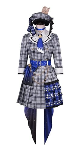 QYIFIRST Anime Hoshimachi Suisei Outfits Suit Fasching Cosplay Kostüm Grau Damen XS von QYIFIRST