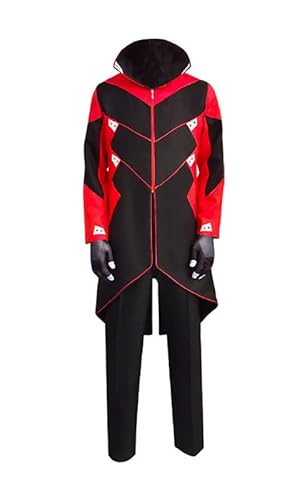 QYIFIRST Anime Ivo Robotnik Outfits Fasching Cosplay Kostüm Rot Herren 3XL von QYIFIRST