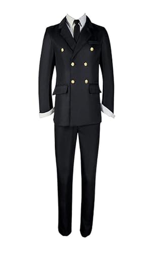 QYIFIRST Anime Sanji Outfits Fasching Cosplay Kostüm Schwarz Herren M von QYIFIRST