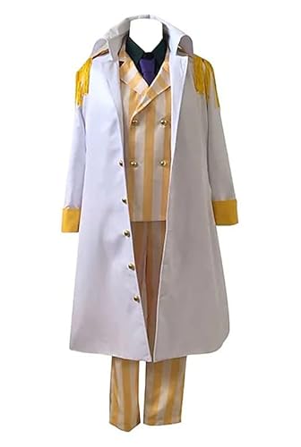 QYIFIRST Anime Seigi Marines Kizaru Outfits Fasching Cosplay Kostüm Weiß Herren 3XL von QYIFIRST