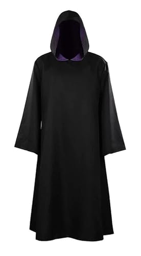 QYIFIRST Anime Uchiha Obito Guruguru Kapuzenmantel Umhang Überwurf Gewand Cape Cloak Fasching Cosplay Kostüm Schwarz Herren M von QYIFIRST