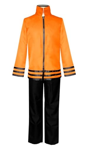 QYIFIRST Anime Uzumaki Oberteil Hose Fasching Cosplay Kostüm Orange Herren M von QYIFIRST