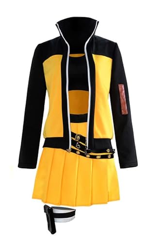 QYIFIRST Anime Uzumaki Outfits Fasching Cosplay Kostüm Orange Damen M von QYIFIRST