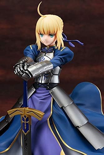 Anime-Girl-Figur, 23 cm, japanische Anime-Figur, Schicksal/Stay Night Altria Pendragon UBW Säbel stehender König der Ritter, schönes Mädchen, Deluxe-Version, PVC-Actionfigur, Sammlung, Ornament, von QYYSL