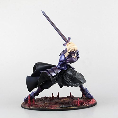 Anime Girl Figure 18CM Deluxe Version Beautiful Girls Fate/Stay Night Anime Figure Saber Alter Vortigern with Accessories Replaceable Character Gift 1/7 PVC Collection Model Doll Standing Adult von QYYSL