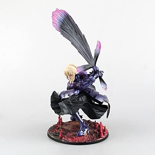 Anime Girl Figure 18CM Deluxe Version Beautiful Girls Fate/Stay Night Anime Figure Saber Alter Vortigern with Accessories Replaceable Character Gift 1/7 PVC Collection Model Doll Standing Adult von QYYSL