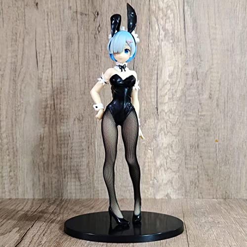 QYYSL Beliebtes klassisches Anime-Kinderspielzeug Re:Life in A Different World from Zero Rem Bunny Girl Angels Rem Demons Ram Actionfigur Modell Puppe Spielzeug Desktop Statue Ornamente Geschenk von QYYSL