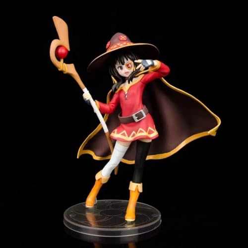 QYYSL Beliebtes klassisches Anime-Spielzeug für Kinder und Erwachsene, Kono Subarashii Sekai Ni Shukufuku Wo Megumin Actionfigur Pretty Girl Kono Suba Figma Modell Statue von QYYSL