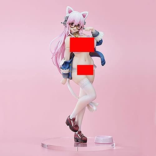 QYYSL Exquisite Actionfiguren Nitro Super Sonico weiße Katze, schöne Mädchen, stehende Haltung, Ver. PVC Erwachsene Actionfiguren Spielzeug Desktop-Statue Ornamente Sammlerstück Modell Statue Puppe von QYYSL