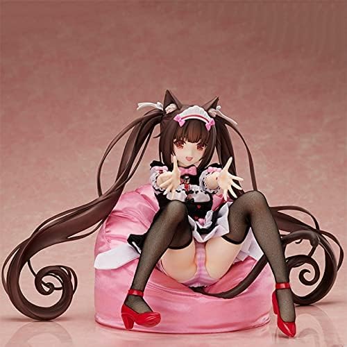 QYYSL Nekopara Chocola Vanille Actionfigur für Mädchen, 24 cm, PVC, Anime, echte Kleidung, Figur, Modell, Erwachsene, Spielzeug, handgefertigte Statue, Dekoration von QYYSL