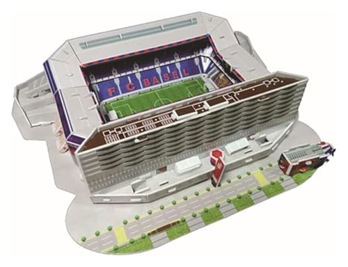 3D-Puzzle, Berühmtes Fußballstadion-Gebäudemodell-Puzzle, DIY-Puzzle, Spielspielzeug for Erwachsene oder Kinder (36 x 25,8 x 8 cm) von QZLNONTK