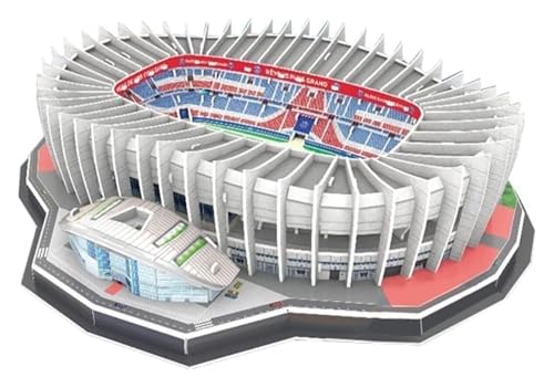 3D-Puzzle, Paris Park St Germain Stadium Modell DIY Puzzle, Gebäudemodell for Erwachsene, Bausätze (42 * 35 * 7,8 cm) von QZLNONTK