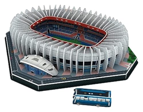 3D-Puzzle, Park-Stadion-Modell, Fußballplatz-DIY-Modelle in Paris, Frankreich, DIY-BAU-Lernspielzeug von QZLNONTK