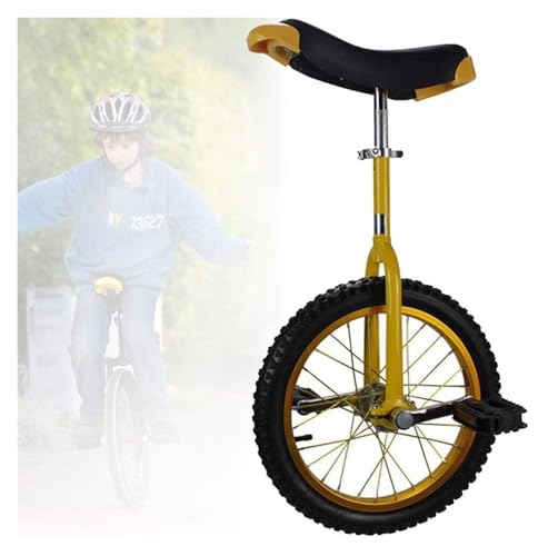 QZLNONTK 16/18/20 Zoll Einrad for Erwachsene und Kinder – rutschfeste Räder, Alufelge, extra Dicker Reifen, Verstellbarer Sitz for Outdoor-Sport und Fitness(Unique Colour,16inch) von QZLNONTK