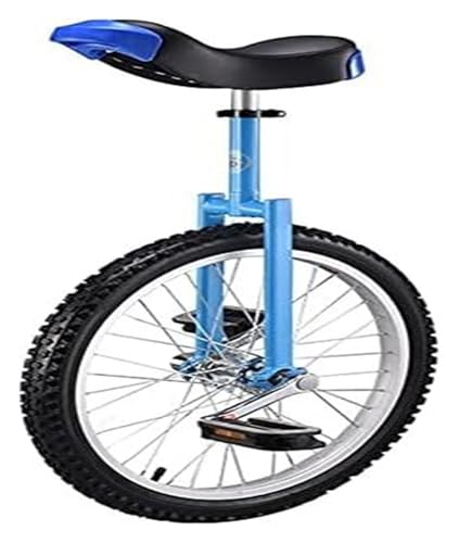 QZLNONTK Verstellbarer Heimtrainer mit Radbalance – Fitness-Scooter mit 150 kg Kapazität for Zirkusvorstellungen(Blu,16inches) von QZLNONTK