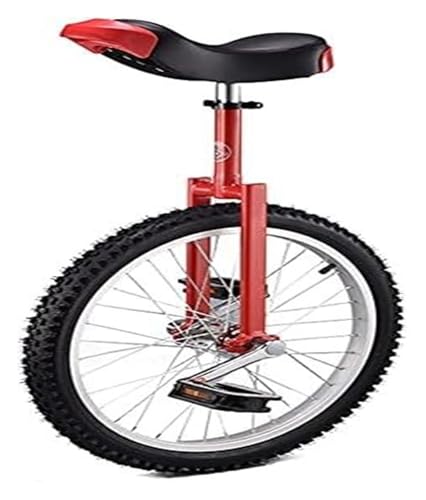 QZLNONTK Verstellbarer Heimtrainer mit Radbalance – Fitness-Scooter mit 150 kg Kapazität for Zirkusvorstellungen(Red,16inches) von QZLNONTK