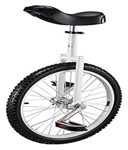 QZLNONTK Verstellbarer Heimtrainer mit Radbalance – Fitness-Scooter mit 150 kg Kapazität for Zirkusvorstellungen(White,16inches) von QZLNONTK