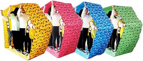 Teambuilding-Spiel auf Einer Laufmatte, 4PCS Teamwork-Spiele, Spielmatte for drinnen und draußen, Unternehmen, Schule, Club, Gruppen-Lernaktivitäten, Gruppen-Gebäudespiele(Adult 6M//20FT) von QZLNONTK