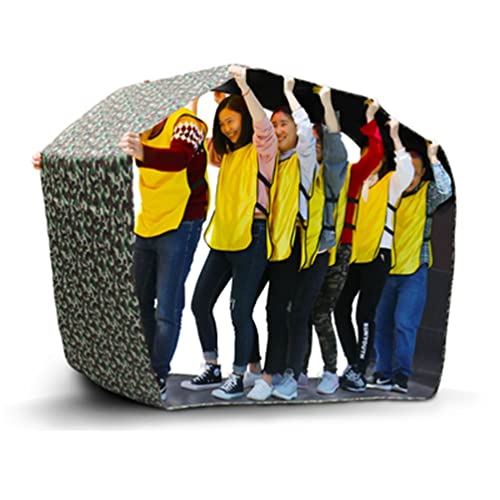 Teambuilding-Spiel auf Einer Laufmatte, AdultKids Indoor und Outdoor Kollektives Laufspiel Rolling Run Mat Geeignet for 2-18 Personen(Adult 11M//36FT) von QZLNONTK