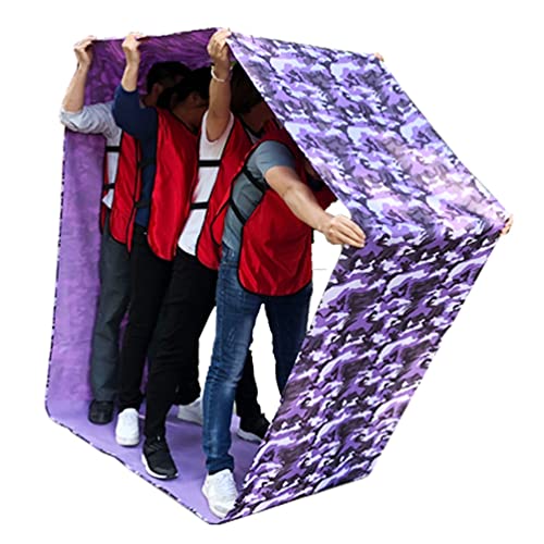 Teambuilding-Spiel auf Einer Laufmatte, Laufmatte for Kinder, Sportspiel for Erwachsene, Laufmatte aus Oxford-Stoff, Spielausrüstung for Teambuilding-Gruppenaktivitäten, 4–20m(Purple,Adult 11M/36FT) von QZLNONTK