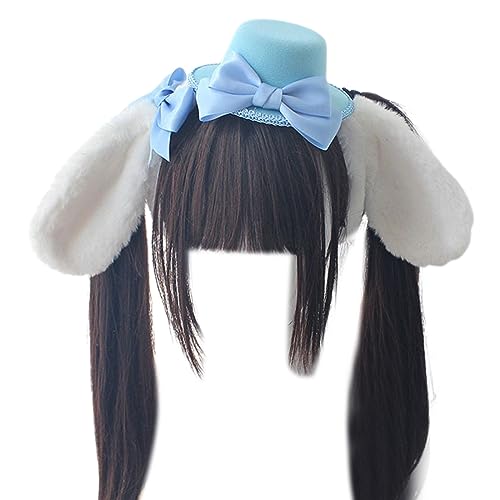 Qaonsciug Anime Hairfor Mädchen Stil Plüsch Lop Ohren Stirnband Cosplay Kostüm Party Kopfschmuck Show Frauen Kopfbedeckung von Qaonsciug