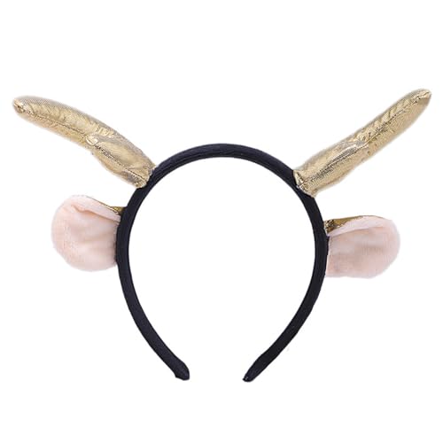 Qaonsciug Drachenhorn-Stirnband für chinesische Neujahrsfeiern, leuchtende Farben, elastisch und geeignet für Erwachsene und Kinder von Qaonsciug