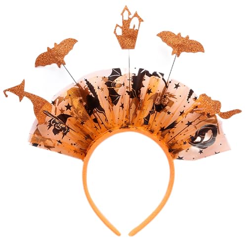 Qaonsciug Halloween Fledermaus Stirnband Tag der Toten Haarband Cosplay Kostüm Kopfschmuck für alle Altersgruppen Halloween Party Haardekor von Qaonsciug