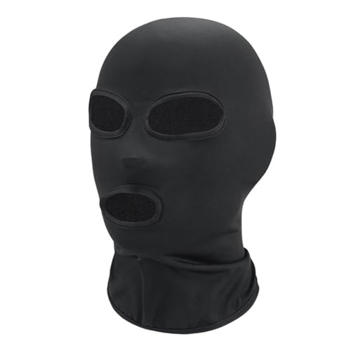 Qaonsciug Halloween-Sturmhaube, schwarze Maske, Räuber-Kopfbedeckung, Party, Urlaub, Winter, warme Mütze, Vollkopf von Qaonsciug