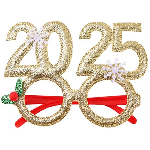 Qaonsciug Neujahr Stirnband Kostüm Brille Papier Linsen Neujahr Party Karaoke Party Cosplay Zubehör von Qaonsciug