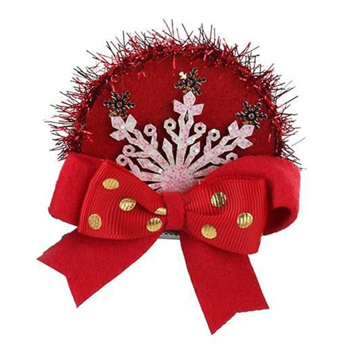 Qaonsciug Stirnbänder in Weihnachtsmützenform, Kopfbedeckung, Haar für Weihnachten, Kopfschmuck, Kostümparty-Zubehör von Qaonsciug