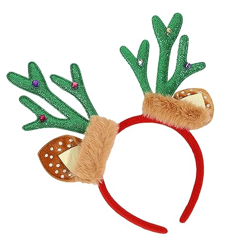 Qaonsciug Weihnachts-Stirnband für Erwachsene, Teenager, Rentier-Geweih-Form, für Karneval, Party, Abschlussball, Party, Cosplay von Qaonsciug