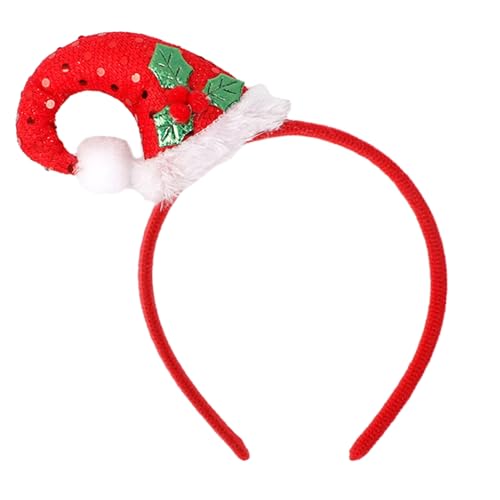 Qaonsciug Weihnachtsgeweih Elch Stirnbänder Kopfbedeckung Haar für Weihnachten Kopfschmuck Verkleidung Party Supplies von Qaonsciug